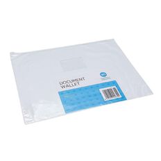 WS Zipper Document Wallet Clear A3