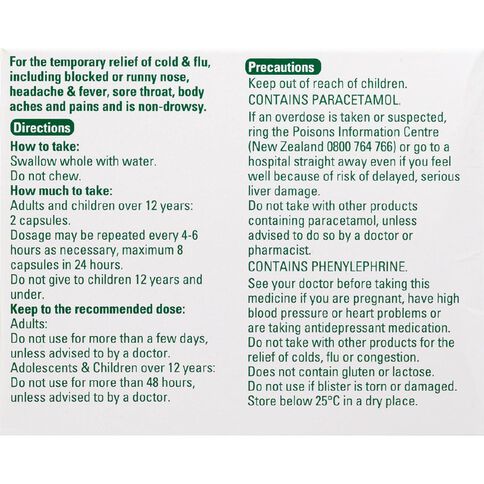 Lemsip Cold & Flu Decongestant Capsules 16s - LIMIT OF 2 PER CUSTOMER