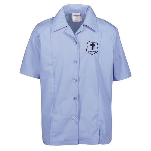 Schooltex St Mary's Hastings Short Sleeve Blouse with Embroidery
