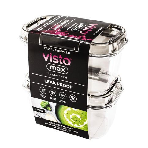 Visto Max Tritan 420ml Clear 2 Pack