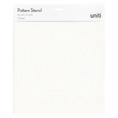 Uniti Pattern Stencil Clear 12in x 12in