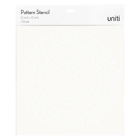 Uniti Pattern Stencil Clear 12in x 12in