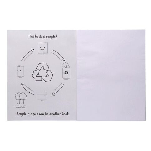 WS Jumbo Scrapbook 395mm x 300mm Unruled 28 Leaf Blue