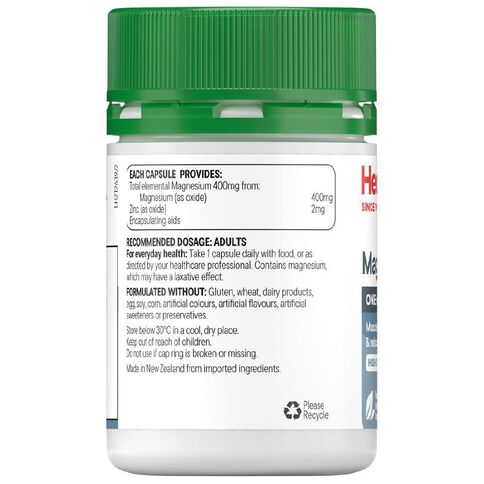 Healtheries Magnesium 400mg High Strength Capsules 60s