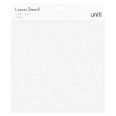 Uniti Leaves Stencil Clear 12in x 12in