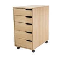 Living & Co Hael 5 Drawer Unit Oak Look