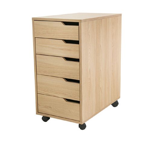 Living & Co Hael 5 Drawer Unit Oak Look
