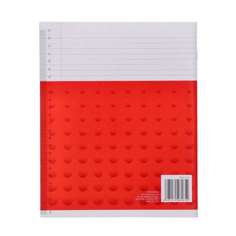 WS Exercise Book 1B5 7mm Ruled 40 Leaf Red