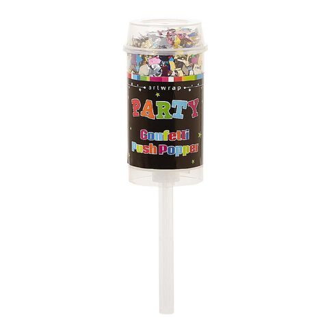Artwrap Confetti Push Poppers 17cm Assorted