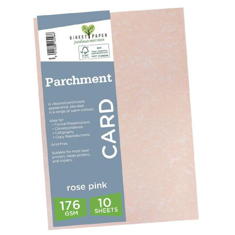 Direct Paper Parchment Card 176gsm 10 Pack