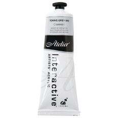 Atelier S1 Acrylic Paint Toning Grey Mid 80ml