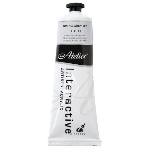 Atelier S1 Acrylic Paint Toning Grey Mid 80ml