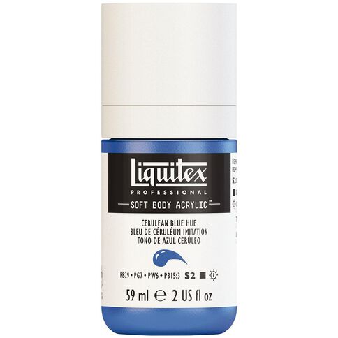 Liquitex Soft Body S3 Acrylic Paint Cerulean Blue