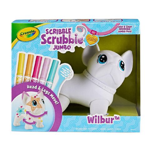 Crayola Scribble Scrubbie Poseable Jumbo Pet - Wilbur