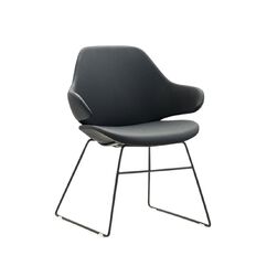 Konfurb Orbit Mid Back Sled Black Vinyl