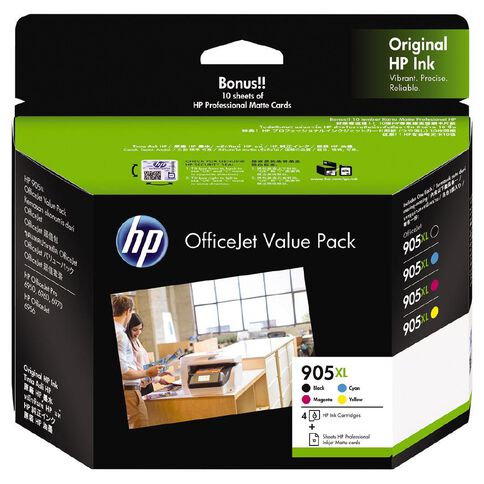 HP Ink 905XL Office Value Pack Inkjet Matte Cards