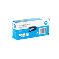 WS Stapler Plastic Half Strip 20 Sheet Black