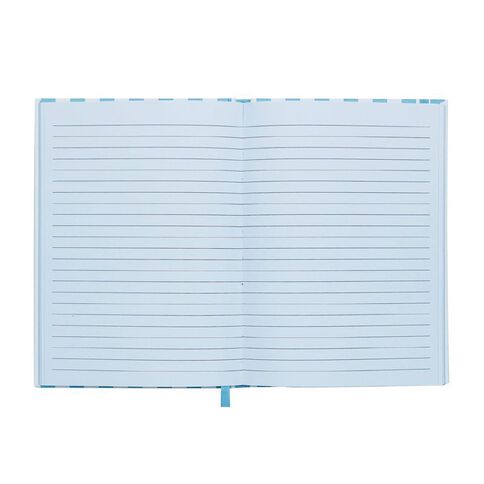 Uniti Clubhouse Notebook Casebound Striped Blue Light