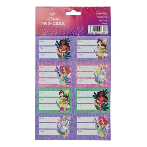 Disney Princess Book Labels