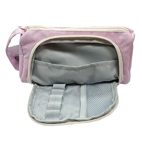 WS Pencil Case 2 Zip Lilac | Warehouse Stationery, NZ