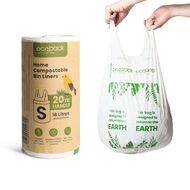 Ecopack Compostable Bin Liners 18L 20 pack