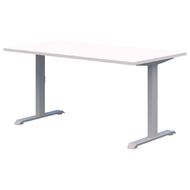 Rapid Fixed Height Desk 1500 x 800 Silver