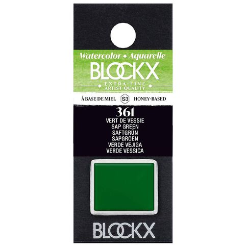 BLOCKX Watercolour Half Pan S3 361 Sap Green