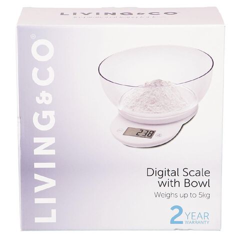 Living & Co Digital Scale with Bowl 5kg
