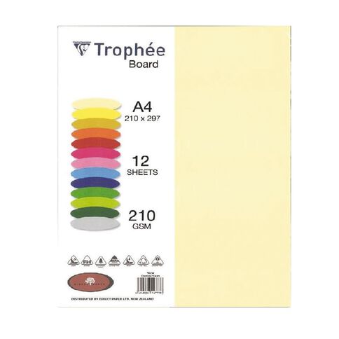 Trophee Board 210gsm 12 Pack Chamois A4