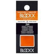 BLOCKX Watercolour Half Pan S3 218 Permanent Orange Orange
