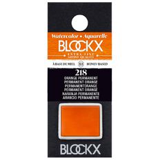 BLOCKX Watercolour Half Pan S3 218 Permanent Orange Orange
