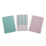 Uniti Clubhouse Notebook Straddle Stiched 3 Pack Multi-Coloured