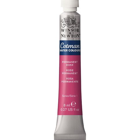Winsor & Newton Cotman Watercolour Paint 8ml Permanent Rose