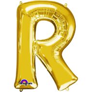 Amscan Small-Size Air Letter R Gold