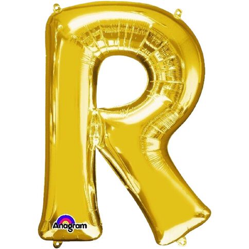 Amscan Small-Size Air Letter R Gold