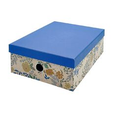 Uniti Blossom Storage Box Floral Blue