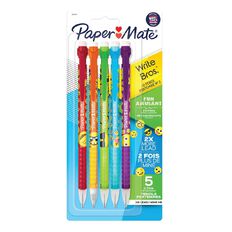 Paper Mate Write Bros Fun 0.7mm Mechanical Pencil Black 5 Pack