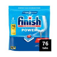 Finish Power Dishwasher Tablets Lemon 76 Pack