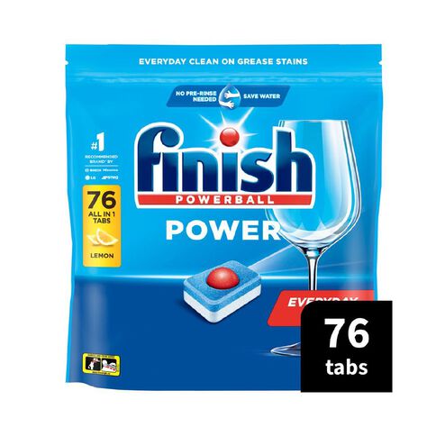 Finish Power Dishwasher Tablets Lemon 76 Pack