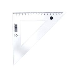 WS Set Square 45 Degree 23cm Clear Clear