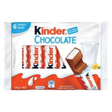 Kinder Chocolate 6 Snack Bars