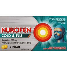 Nurofen Cold & Flu PE Tablets Limit of 2 Per Customer