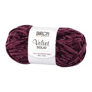 Birch Velvet Yarn 100% Polyester 100G Wine