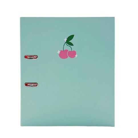 Uniti Clubhouse Lever Arch Cherry Green Light A4
