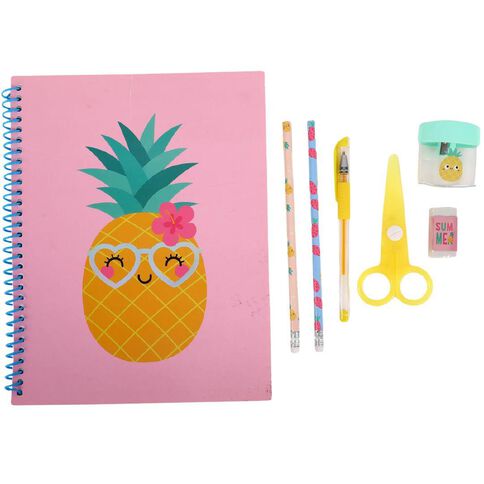 Kookie Pineapple Pencil Case Set