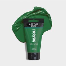Reeves Fine Acrylic Paint Viridian 75ml