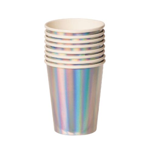 Party Inc Paper Cups Iridescent 8 Pack