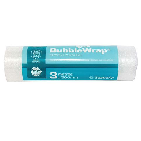 Sealed Air Recycled Bubble Wrap Roll 300mm X 3m Clear
