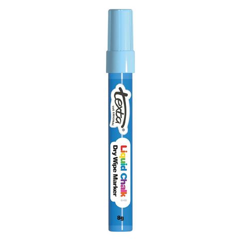 Texta Liquid Chalk Drywipe Bullet Tip 4mm Blue