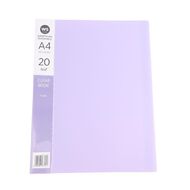 WS Colour Pop Clearbook 20 Page Purple Mid